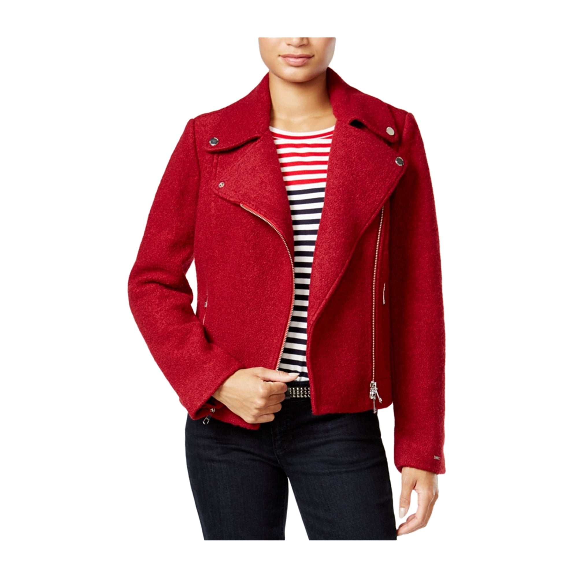 Tommy Hilfiger Girls Knit Moto Jacket